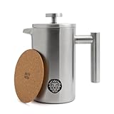 Barista Royal French Press - Hochwertige Frenchpress mit Warmhalte-Funktion - Kaffeebereiter - 600ml