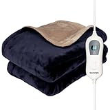 Auronic Heizdecke mit Abschaltautomatik - Wärmedecke Heizdecke - Electric Blanket - Beheizbare Decke - Heizdecke Bett - Elektrische Heizdecke - Heated Blanket - Heizdecken - Elektrisch - 160x120cm