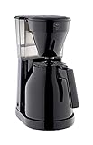 Melitta Easy Therm - Kaffeemaschine mit Thermokanne, Filterkaffeemaschine mit Tropfstopp, für bis zu 8 Tassen Kaffee, schwarz