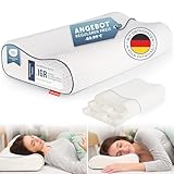 Blumtal Orthopädisches Nackenstützkissen aus Memory Foam - ergonomisches Kopfkissen mit individueller Höhenanpassung, Anti-Schnarch-Kissen für Seitenschläfer, Bauchschläfer & Rückenschläfer