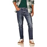 Amazon Essentials Herren Slim-Fit-Jeans, Dunkle Waschung, 34W / 32L