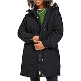 JACK & JONES Damen Jxhella Parka Otw Sn, Schwarz, M