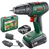 Bosch Akkuschrauber UniversalDrill 18V (2 Akkus, 18 Volt System, im Koffer)